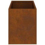 vidaXL Vază pentru Grădină Maro 50 x 32 x 40 cm Oțel Vechi vidaXL Vază pentru Grădină Maro 50 x 32 x 40 cm Oțel Vechi