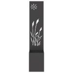 vidaXL Ghiveci de Grădină cu Panou Decorativ Negru 32 x 140 cm vidaXL Ghiveci de Grădină cu Panou Decorativ Negru 32 x 140 cm