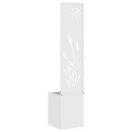 vidaXL Ghiveci de Grădină cu Panou Decorativ Alb 32 x 140 cm vidaXL Ghiveci de Grădină cu Panou Decorativ Alb 32 x 140 cm