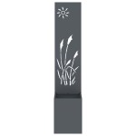 vidaXL Ghiveci de Grădină cu Panou Decorativ Antracit 32 x 140 cm vidaXL Ghiveci de Grădină cu Panou Decorativ Antracit 32 x 140 cm