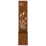 vidaXL Ghiveci de Grădină cu Panou Decorativ Ruginit 32 x 140 cm vidaXL Ghiveci de Grădină cu Panou Decorativ Ruginit 32 x 140 cm