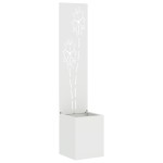 vidaXL Ghiveci de Grădină cu Panou Decorativ Alb 32 x 140 cm vidaXL Ghiveci de Grădină cu Panou Decorativ Alb 32 x 140 cm