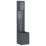 vidaXL Ghiveci de Grădină cu Panou Decorativ Antracit 32 x 140 cm