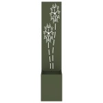 vidaXL Ghiveci de Grădină cu Panou Decorativ Verde oliv 32 x 140 cm