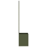 vidaXL Ghiveci de Grădină cu Panou Decorativ Verde oliv 32 x 140 cm