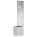 vidaXL Ghiveci de Grădină cu Panou Decorativ Argintiu 32 x 140 cm vidaXL Ghiveci de Grădină cu Panou Decorativ Argintiu 32 x 140 cm