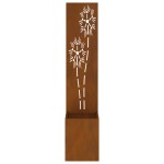 vidaXL Ghiveci de Grădină cu Panou Decorativ Ruginit 32 x 140 cm vidaXL Ghiveci de Grădină cu Panou Decorativ Ruginit 32 x 140 cm