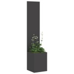 vidaXL Ghiveci de Grădină cu Panou Decorativ Negru 32 x 140 cm vidaXL Ghiveci de Grădină cu Panou Decorativ Negru 32 x 140 cm