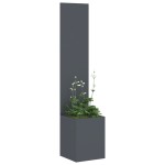 vidaXL Ghiveci de Grădină cu Panou Decorativ Antracit 32 x 140 cm