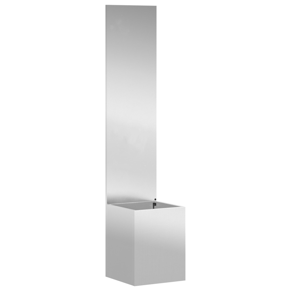 vidaXL Ghiveci de Grădină cu Panou Decorativ Argintiu 32 x 140 cm