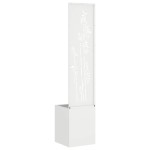 vidaXL Ecran de intimitate pentru grădină Floral Alb 32 x 140 cm