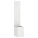 vidaXL Ghiveci de Grădină cu Panou Decorativ Alb 32 x 140 cm vidaXL Ghiveci de Grădină cu Panou Decorativ Alb 32 x 140 cm