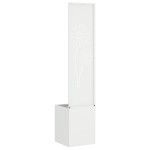 vidaXL Ghiveci de Grădină cu Panou Decorativ Alb 32 x 140 cm vidaXL Ghiveci de Grădină cu Panou Decorativ Alb 32 x 140 cm