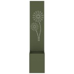 vidaXL Ghiveci de Grădină cu Panou Decorativ Olivengrønn 32 x 140 cm vidaXL Ghiveci de Grădină cu Panou Decorativ Olivengrønn 32 x 140 cm