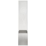 vidaXL Ghiveci de Grădină cu Panou Decorativ Argintiu 32 x 140 cm vidaXL Ghiveci de Grădină cu Panou Decorativ Argintiu 32 x 140 cm