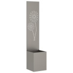 vidaXL Ghiveci de Grădină cu Panou Decorativ Ruginit 32 x 140 cm vidaXL Ghiveci de Grădină cu Panou Decorativ Ruginit 32 x 140 cm