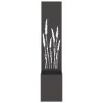 vidaXL Ghiveci de Grădină cu Panou Decorativ Negru 32 x 140 cm vidaXL Ghiveci de Grădină cu Panou Decorativ Negru 32 x 140 cm