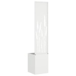 vidaXL Ghiveci de Grădină cu Panou Decorativ Alb 32 x 140 cm vidaXL Ghiveci de Grădină cu Panou Decorativ Alb 32 x 140 cm