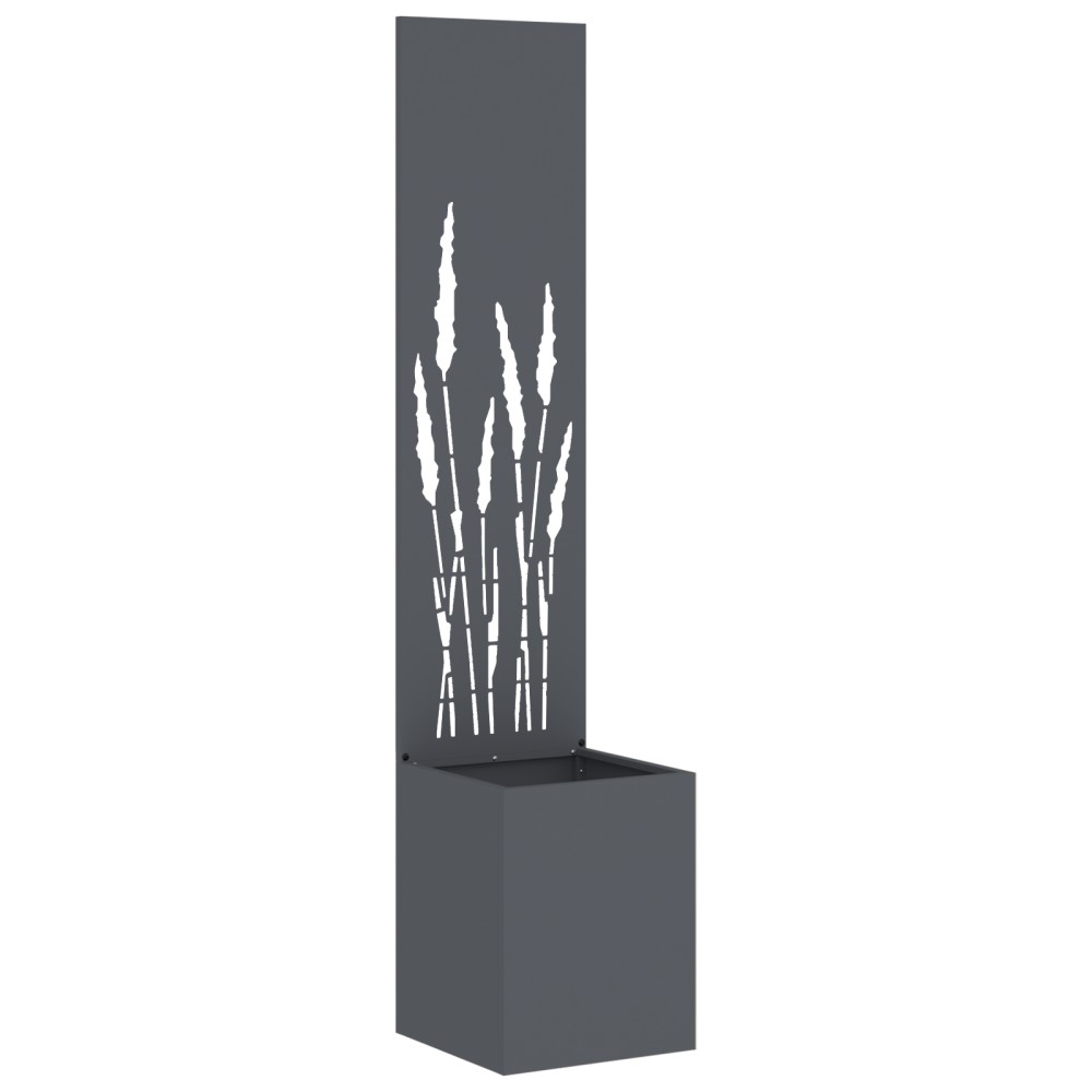 vidaXL Ghiveci de Grădină cu Panou Decorativ Antracit 32 x 140 cm