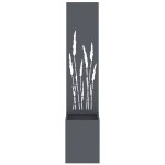 vidaXL Ghiveci de Grădină cu Panou Decorativ Antracit 32 x 140 cm vidaXL Ghiveci de Grădină cu Panou Decorativ Antracit 32 x 140 cm