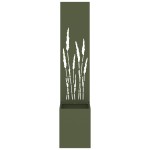 vidaXL Ghiveci de Grădină cu Panou Decorativ Olivengrønn 32 x 140 cm vidaXL Ghiveci de Grădină cu Panou Decorativ Olivengrønn 32 x 140 cm