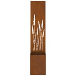 vidaXL Ghiveci de Grădină cu Panou Decorativ Ruginit 32 x 140 cm vidaXL Ghiveci de Grădină cu Panou Decorativ Ruginit 32 x 140 cm