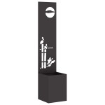 vidaXL Ecran de intimitate pentru grădină Traforaj Negru 32 x 140 cm