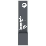 vidaXL Ghiveci de Grădină cu Panou Decorativ Antracit 32 x 140 cm vidaXL Ghiveci de Grădină cu Panou Decorativ Antracit 32 x 140 cm