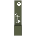 vidaXL Ghiveci de Grădină cu Panou Decorativ Olivengrønn 32 x 140 cm vidaXL Ghiveci de Grădină cu Panou Decorativ Olivengrønn 32 x 140 cm