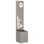 vidaXL Ecran de intimitate pentru grădină Traforaj Ruginit 32 x 140 cm