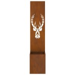 vidaXL Ecran de intimitate pentru grădină Ruginit 32 x 140 cm