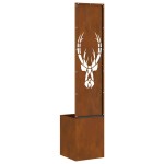 vidaXL Ecran de intimitate pentru grădină Ruginit 32 x 140 cm