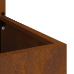 vidaXL Ecran de intimitate pentru grădină Ruginit 32 x 140 cm