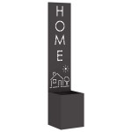 vidaXL Ecran de intimitate pentru grădină Traforaj Negru 32 x 140 cm