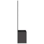 vidaXL Ghiveci de Grădină cu Panou Decorativ Negru 50 x 140 cm
