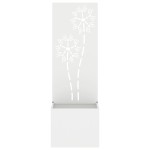vidaXL Ghiveci de Grădină cu Panou Decorativ Alb 50 x 140 cm vidaXL Ghiveci de Grădină cu Panou Decorativ Alb 50 x 140 cm