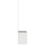 vidaXL Ghiveci de Grădină cu Panou Decorativ Alb 50 x 140 cm vidaXL Ghiveci de Grădină cu Panou Decorativ Alb 50 x 140 cm