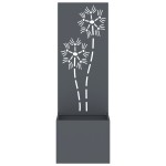 vidaXL Ghiveci de Grădină cu Panou Decorativ Antracit 50 x 140 cm