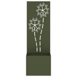 vidaXL Ghiveci de Grădină cu Panou Decorativ Olivengrønn 50 x 140 cm vidaXL Ghiveci de Grădină cu Panou Decorativ Olivengrønn 50 x 140 cm