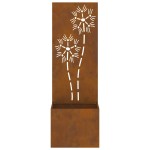 vidaXL Ghiveci de Grădină cu Panou Decorativ Ruginit 50 x 140 cm vidaXL Ghiveci de Grădină cu Panou Decorativ Ruginit 50 x 140 cm