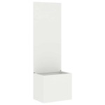 vidaXL Ghiveci de Grădină cu Panou Decorativ Alb 50 x 140 cm vidaXL Ghiveci de Grădină cu Panou Decorativ Alb 50 x 140 cm