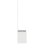 vidaXL Ghiveci de Grădină cu Panou Decorativ Alb 50 x 140 cm vidaXL Ghiveci de Grădină cu Panou Decorativ Alb 50 x 140 cm