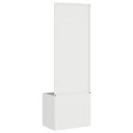 vidaXL Ghiveci de Grădină cu Panou Decorativ Alb 50 x 140 cm vidaXL Ghiveci de Grădină cu Panou Decorativ Alb 50 x 140 cm