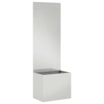 vidaXL Ghiveci de Grădină cu Panou Decorativ Argintiu 50 x 140 cm vidaXL Ghiveci de Grădină cu Panou Decorativ Argintiu 50 x 140 cm