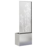 vidaXL Ghiveci de Grădină cu Panou Decorativ Argintiu 50 x 140 cm vidaXL Ghiveci de Grădină cu Panou Decorativ Argintiu 50 x 140 cm