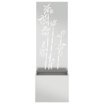 vidaXL Ghiveci de Grădină cu Panou Decorativ Argintiu 50 x 140 cm
