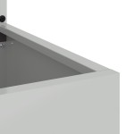 vidaXL Ghiveci de Grădină cu Panou Decorativ Argintiu 50 x 140 cm