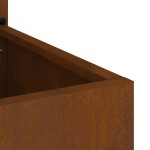 vidaXL Ghiveci de Grădină cu Panou Decorativ Ruginit 50 x 140 cm vidaXL Ghiveci de Grădină cu Panou Decorativ Ruginit 50 x 140 cm