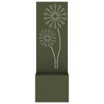 vidaXL Ghiveci de Grădină cu Panou Decorativ Olivengrønn 50 x 140 cm vidaXL Ghiveci de Grădină cu Panou Decorativ Olivengrønn 50 x 140 cm