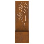 vidaXL Ghiveci de Grădină cu Panou Decorativ Ruginit 50 x 140 cm vidaXL Ghiveci de Grădină cu Panou Decorativ Ruginit 50 x 140 cm